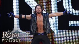 WWE Network AJ Styles makes his WWE debut in the Royal Rumble Match Royal Rumble 2016 [upl. by Woo12]