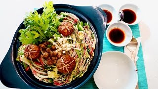 How to make MilleFeuille Hot Pot  밀푀유나베 만들기 [upl. by Suoivatnom615]