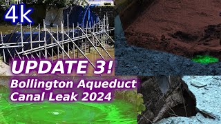 LATEST  Bollington Canal Leak  UPDATE 3  News  Macclesfield Canal Leak UK [upl. by Yme]