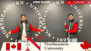 Northeastern University Toronto Canada 🇨🇦 Campus Tour  msw vlogs northeasternuniversity toronto [upl. by Berglund]