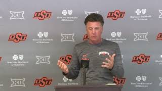 Mike Gundy breaks down BYUs final gamewinning drive [upl. by Krissy]