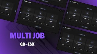 Fivem Multi Job Selection System QBESX [upl. by Siuqcram]