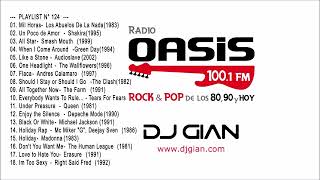 Rock amp Pop Español Ingles 80 y 90  Dj GIAN  Mix 124 Radio Oasis Rock amp Pop ♫ [upl. by Nahc]