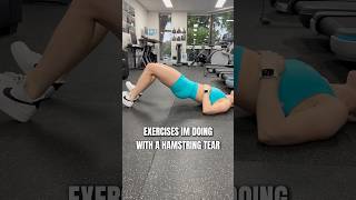 Hamstring tear leg workout🍑 full video up now🎥 [upl. by Ayotac]