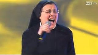 Singing Nun Cristina Scuccia Voice of Italy with Alicia Keys No OneRe [upl. by Barker]