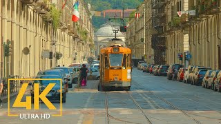 4K Turin Italy  City Life Video with City Sounds  Top Italian Destinations [upl. by Annalise]