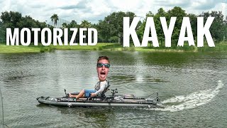 FASTEST Motorized Kayak At iCAST Fishing Trade Show [upl. by Annoid]