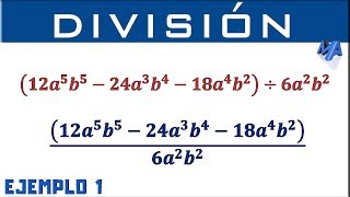 División de polinomio entre monomio  Ejemplo 1 [upl. by Bowlds]