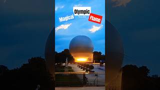 Wow😱 look olympic flame shorts olympic flame paris 2024 video world magic louvre love [upl. by Fabrice]