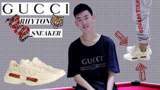 Gucci Rhyton Sneaker Review  Onfeet  KVINKICKZ [upl. by Sanford]