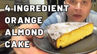 This Flourless Orange Almond Cake Only Uses 4 Ingredients [upl. by Marcell311]