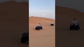 Quad biking in the open desert 😍 quadbike atv deserttour offroad dubai [upl. by Onit]