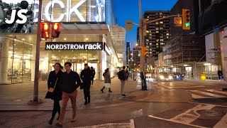 Yonge Street From St Clair to Bloor  Twilight Toronto Walk Dec 2022 [upl. by Peddada]