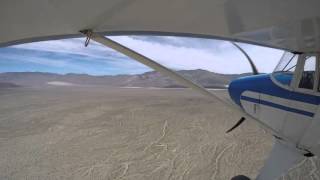 Piper pacer landing at Panamint Springs nogoaround private strip [upl. by Benisch]