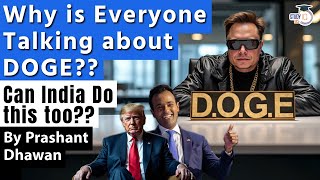 USA JUST CREATED DOGE  Trump and Elon Musks Insane Plan to Change USA Forever  Can India Do this [upl. by Bor]