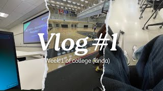 Vlog 1  How my first week of college went [upl. by Quenby736]