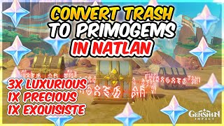 Convert Trash To Primogems Chests in Natlan  Genshin Impact 50 [upl. by Anovad380]