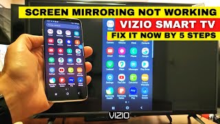 VIZIO Smart TV Screen Mirroring is Not Working  Fix It Now By 5 Easy Methods [upl. by Eatnoed]