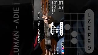 Paraluman  Adie  Guitar Intro Chords tutorial paraluman guitalele guitar opm [upl. by Rofotsirk]