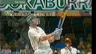 Massive six by Brett Lee at the Gabba 0506 [upl. by Yenetruoc756]