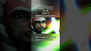 Best lightsaber fights in Star Wars  The Clone Wars PART 4 BARRISS VS AHSOKA starwars ahsoka [upl. by Stelmach]