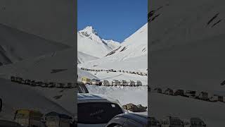 Baralacha Pass Trafic Leh Manali Highway  roadcondition  ladakh  Maantrip [upl. by Ahtela]