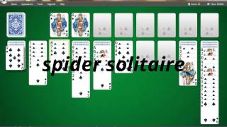 spider solitaire one suit 1a [upl. by Balbinder]