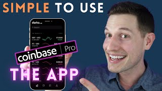 ✅ Coinbase Pro App  Full Tutorial  Fund Order Types amp Real Trades 2022 [upl. by Gratia]