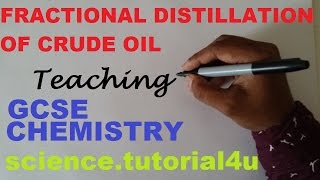 Fractional Distillation of Crude Oil GCSE CHEMISTRY [upl. by Leirvag]