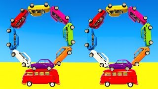 LEARN COLOR CARS BUS with Superheroes Cartoon for kids and babies [upl. by Li]