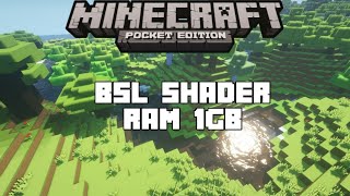 MAKIN REALISTIS😱 BSL SHADERS ULTRA  BEST MCPE SHADERS  BUAT RAM 1GB [upl. by Hollyanne]