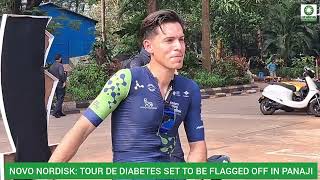 NOVO NORDISK PROCYCLIST LOGAN PHIPPEN ON TOUR DE DIABETES IN GOA [upl. by Olshausen]