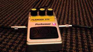 DOD 575 Flanger  Vintage Analog Guitar Pedal From Early 1980s [upl. by Akaenahs]