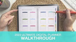 2023 Ultimate Digital Planner  Landscape and Portrait  Walkthrough [upl. by Norwood733]