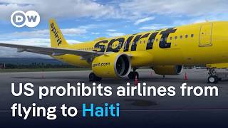 Haiti’s main airport shuts down as gang violence surges  DW News [upl. by Yxel]