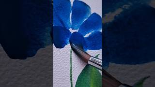 Flores con acrílicos art flowers shortsart shortsfeed artist watercolor painting satisfying [upl. by Berlauda]