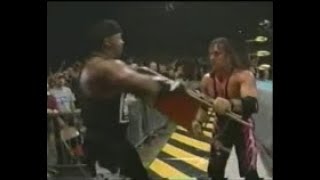 Bret Hart vs Booker T w NWO Stevie Ray 11 28 1998 WCW Saturday Night [upl. by Infield995]