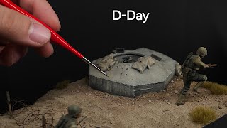 Normandy 1944 Diorama  Omaha Beach  135 [upl. by Iahc]