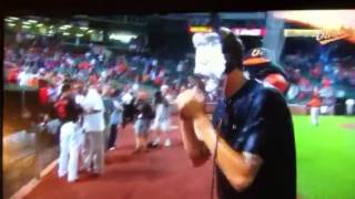 Kevin Gausman celebrates with a pie in the face [upl. by Shandra231]