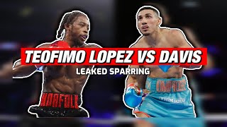 LEAKED Sparring session Teofimo Lopez vs Keyshawn Davis  2KBOXING [upl. by Iahs912]