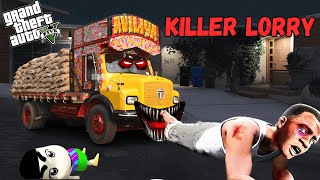 GTA 5  Franklin amp Shinchan Found A Cursed Killer Car GTA 5 LORRY1 [upl. by Zullo]