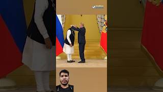 Vladimir Putin garlanded Narendra Modi vladimirputin russia india modi shortvideo shortfeed [upl. by Eenehs217]