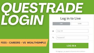 Questrade Login  Fees Careers vs Wealthsimple ⏬👇 [upl. by Annavoig]