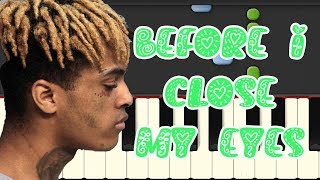 🎹XXXTentacion  Before I Close My Eyes Piano Tutorial Synthesia❤️♫ [upl. by Atiuqat]