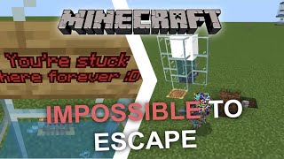 How to make an INESCAPABLE PRISON in Minecraft Bedrock [upl. by Netfa]