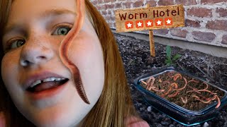 Welcome to our WORM HOTEL Adley Finds the Longest Worms Niko Cooks with Dad amp Fun Family Crafts [upl. by Soigroeg]