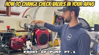 How To Change Front Manifold  Check Valves AR45 Pt1 [upl. by Nnairol]