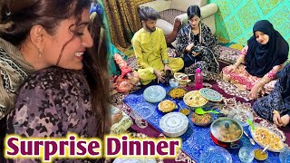 Surprised Dinner For Whole Family ❤️Punjab Yaad Arha Hai [upl. by Zoilla]