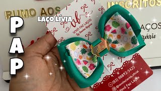 LAÇO LÍVIA  SUPER FÁCIL PARA INICIANTES vovofazlacos 🎀 [upl. by Esinned341]