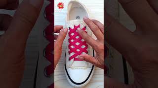 New Shoelace Fashion How To Tie Shoelaces Shoelaces Shorts [upl. by Winston143]